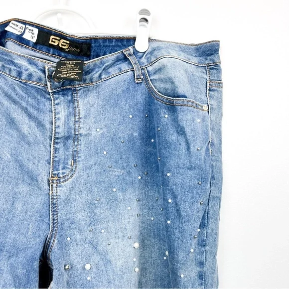 Beaded GG Jeans Fringe Cuff Jeans - Picture 9 of 15